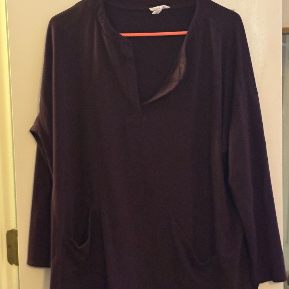 Loft Outlet Purple Lounge Tunic Top Large